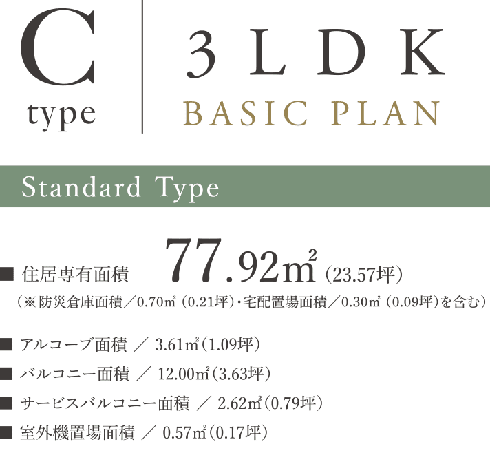 TYPE C 3LDK BASIC PLAN