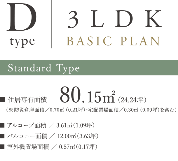 TYPE D 3LDK BASIC PLAN
